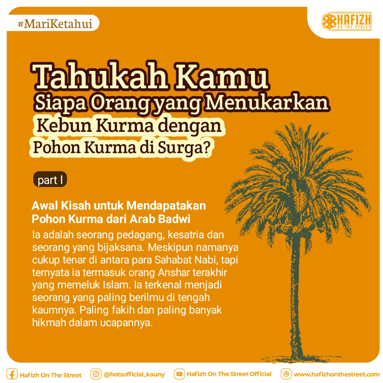 Tahukah Kamu Siapa Orang yang Menukarkan Kebun Kurma dengan Pohon Kurma di Surga?