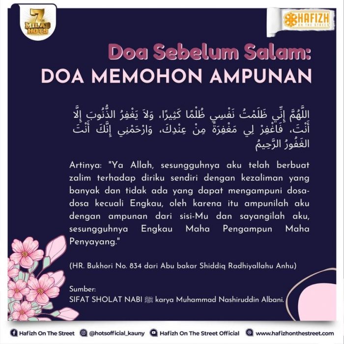 Doa Memohon Ampunan