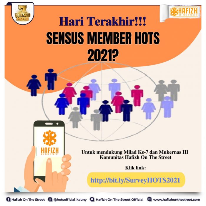 Hari Terakhir Sensus Member HOTS 2021