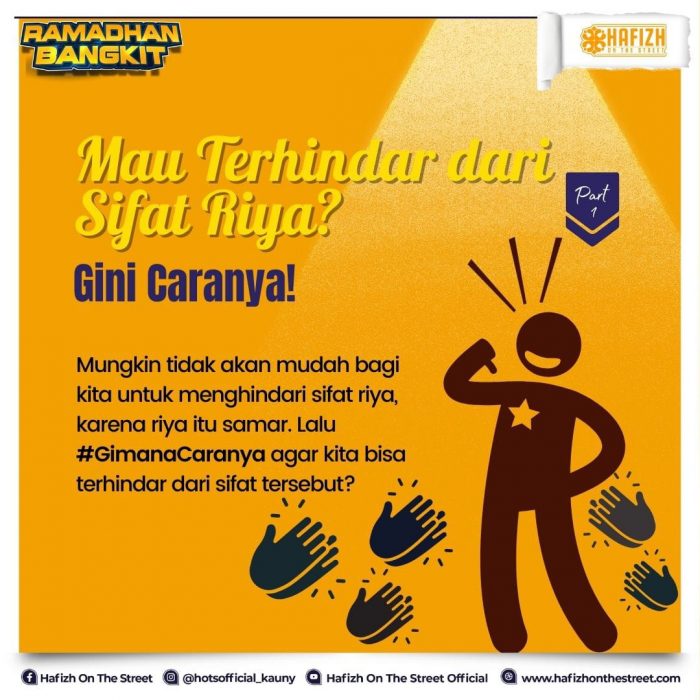 Mau Terhindar dari Sifat Riya? Gini Caranya!<br>Part I