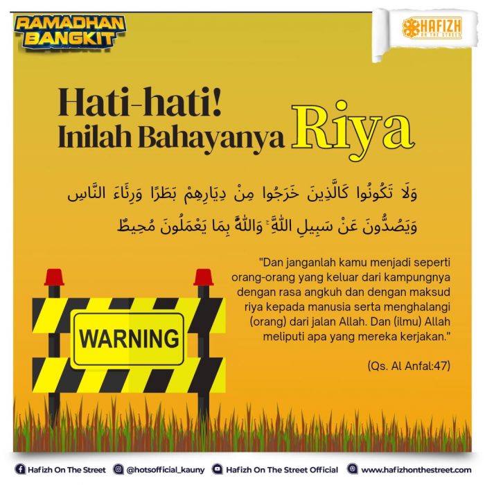 Hati-hati! Inilah Bahayanya Riya
