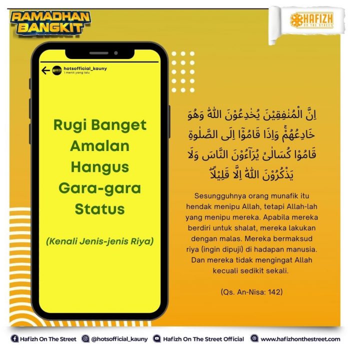 Rugi Banget Amalan Hangus Gara-gara Status