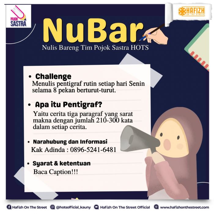 NUBAR (Nulis Bareng Tim Pojok Sastra HOTS)