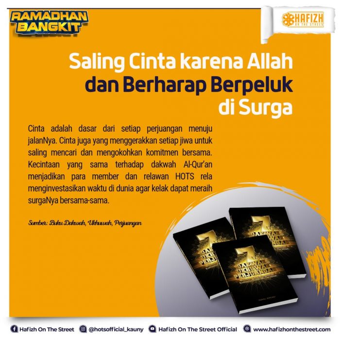 Saling Cinta karena Allah dan Berharap Berpeluk di Surga