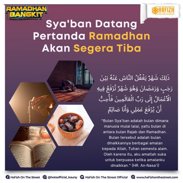 Sya’ban Datang Pertanda Ramadhan Akan Segera Tiba