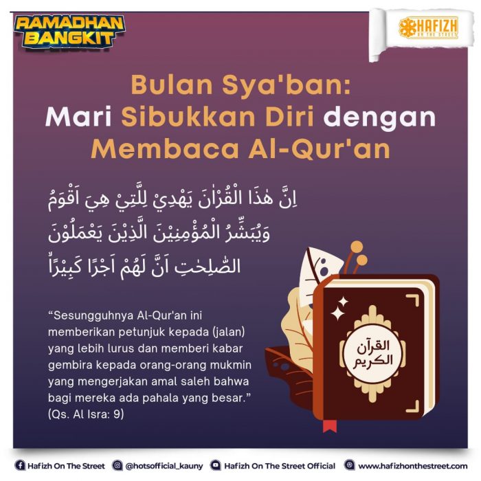 Bulan Sya’ban: Mari Sibukkan Diri dengan Membaca Al-Qur’an