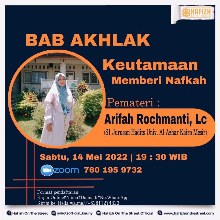 Kajian Syarah Hadits (Keutamaan Memberi Nafkah)