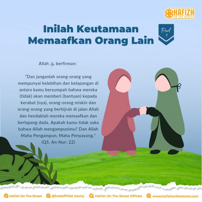 Inilah Keutamaan Memaafkan Orang Lain