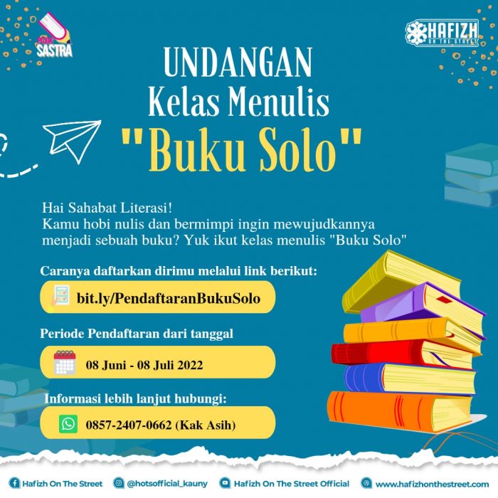 Menulis Buku Solo? Siapa Takut?