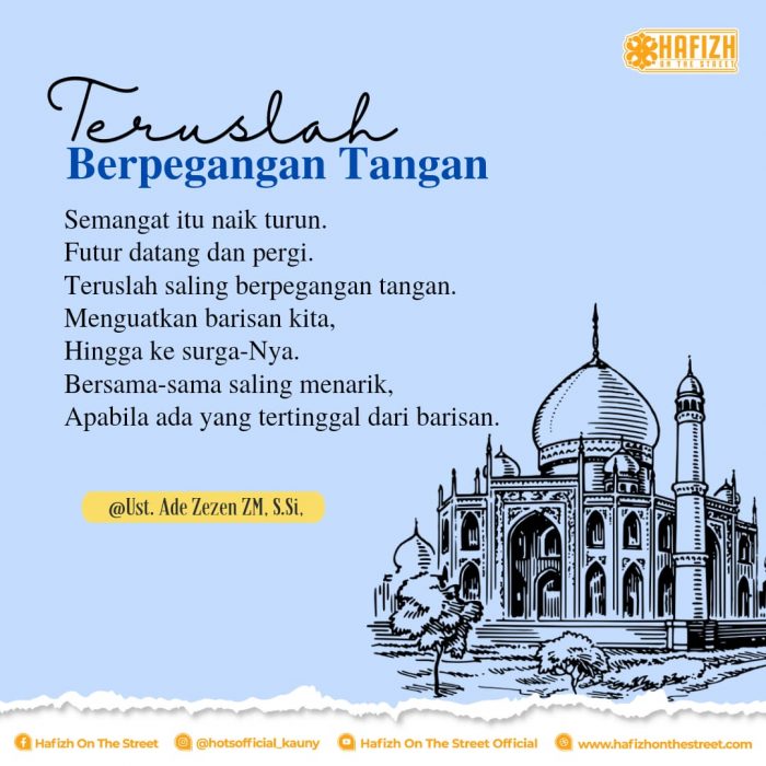 Teruslah Saling Berpegangan Tangan