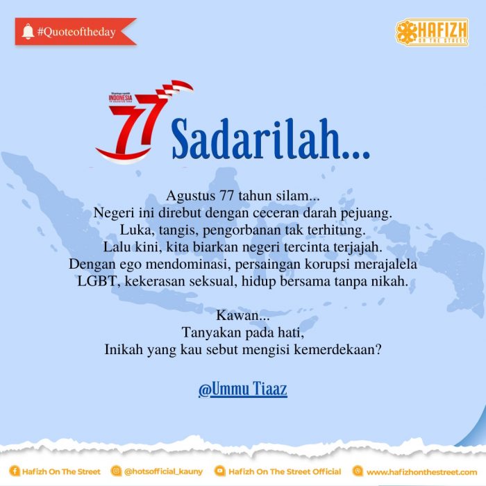 Sadarilah….