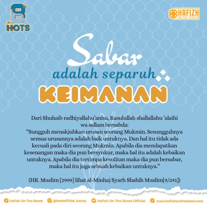<strong>Sabar adalah Separuh Keimanan</strong>