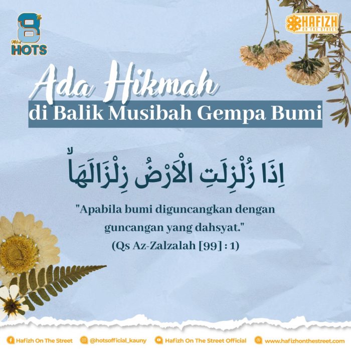 Ada Hikmah di Balik Musibah Gempa Bumi