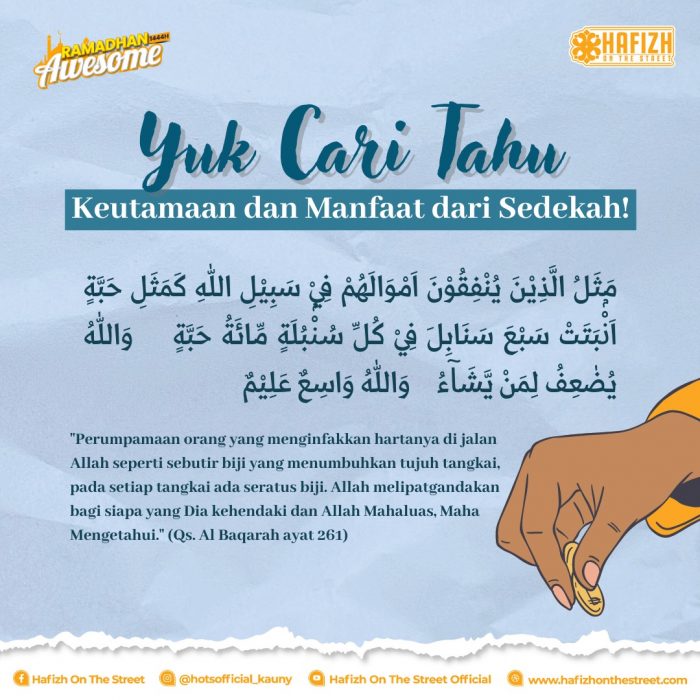 Keutamaan dan Manfaat dari Sedekah