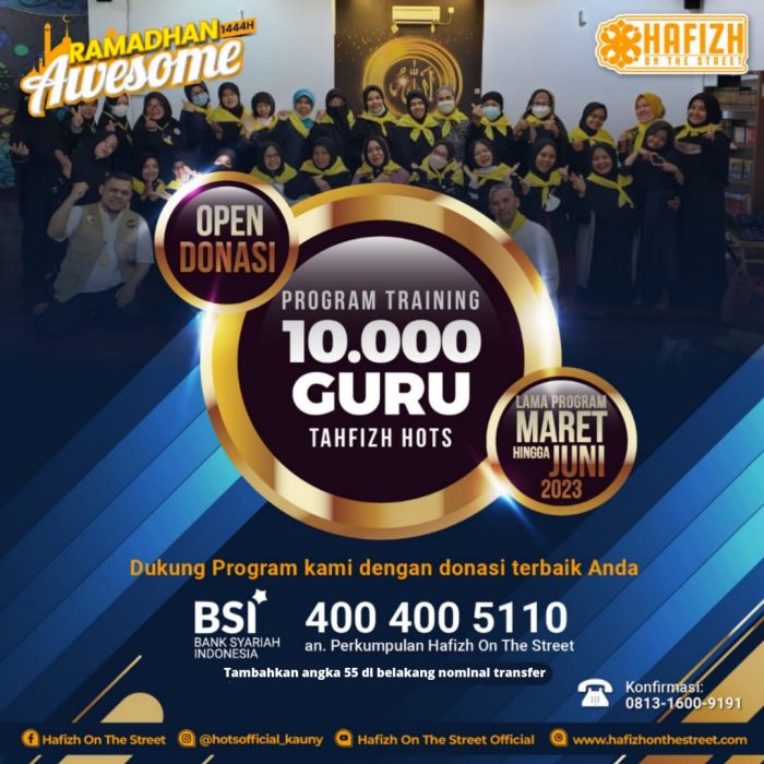 HOTS Siap Cetak 10.000 Guru Tahfizh