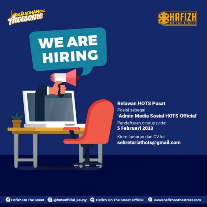 Open Recruitment Relawan HOTS Pusat