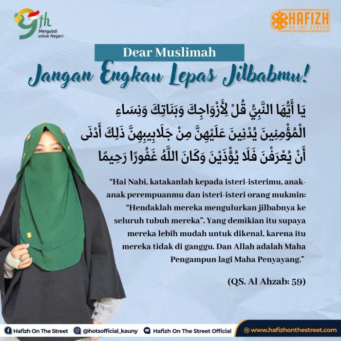 Dear MuslimahJangan Engkau Lepas Jilbabmu!
