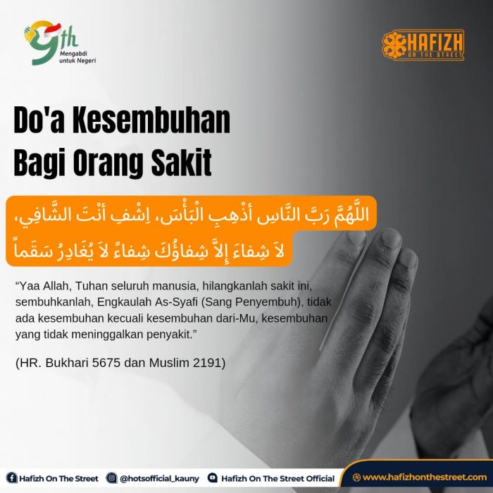Doa Kesembuhan Bagi Orang Sakit