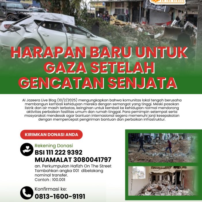 Harapan Warga Gaza setelah Genjatan Senjata