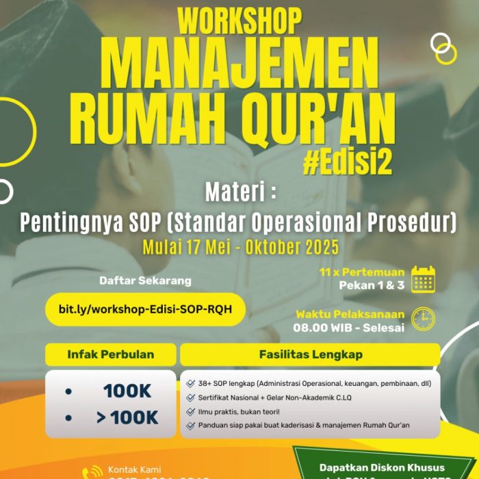 Workshop Manajemen Rumah Qur’an #Edisi2