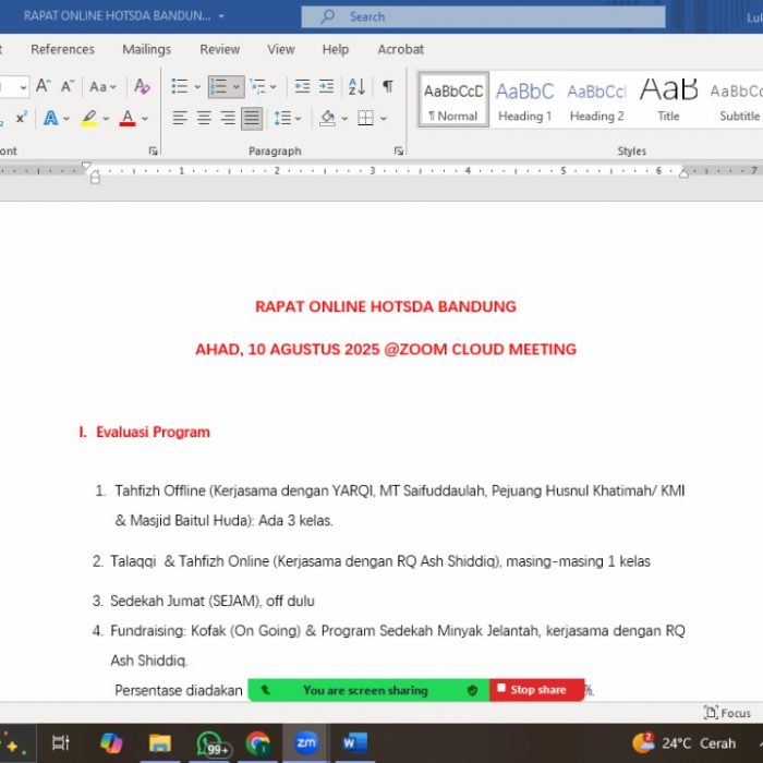 Kegiatan HOTSDa Bandung