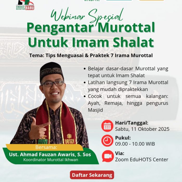 Webinar Spesial: Pengantar Murottal untuk Imam Shalat