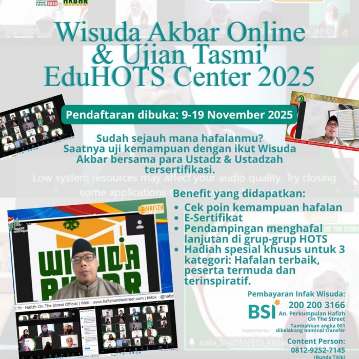 Wisuda Akbar Online & Ujian Tasmi’ EduHOTS Center 2025