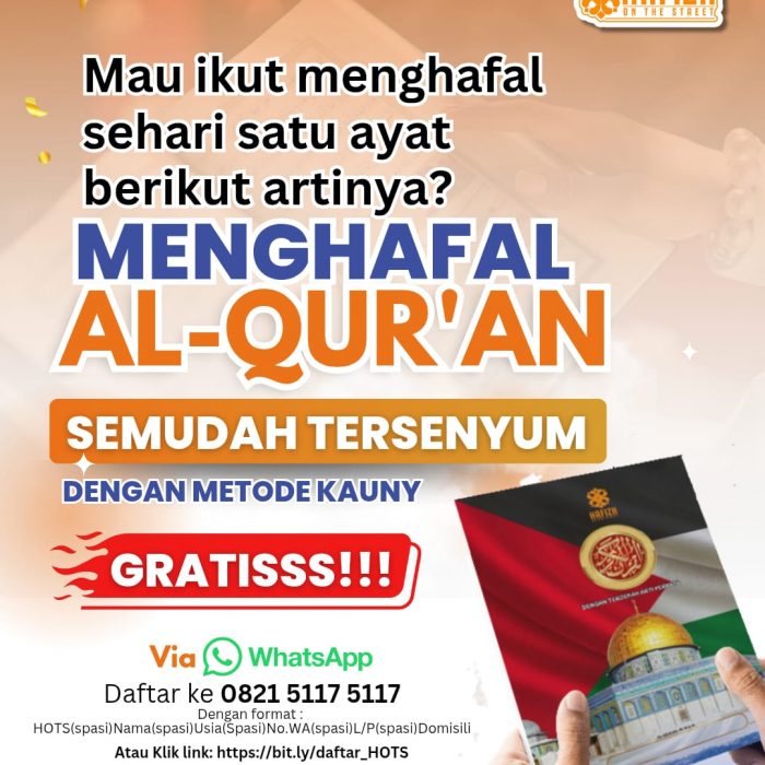 Menghafal Al-Qur’an Semudah Tersenyum