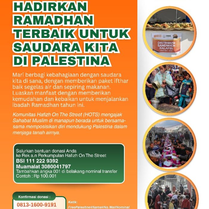 Hadirkan Ramadhan Terbaik untuk Saudara Kita di Palestina