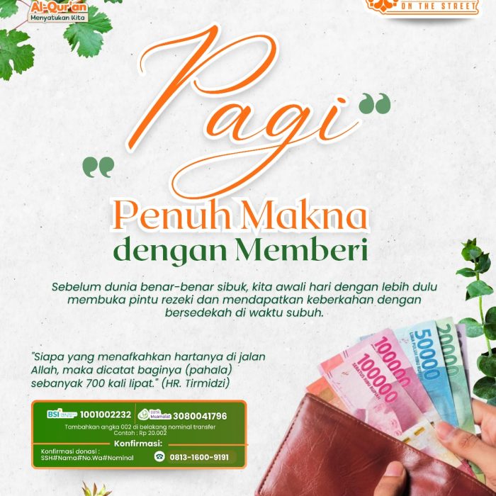 Pagi Penuh Makna Dimulai dengan Memberi