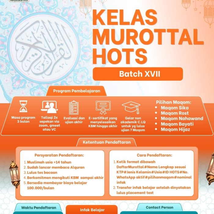 Kelas Murottal HOTS batch XVII