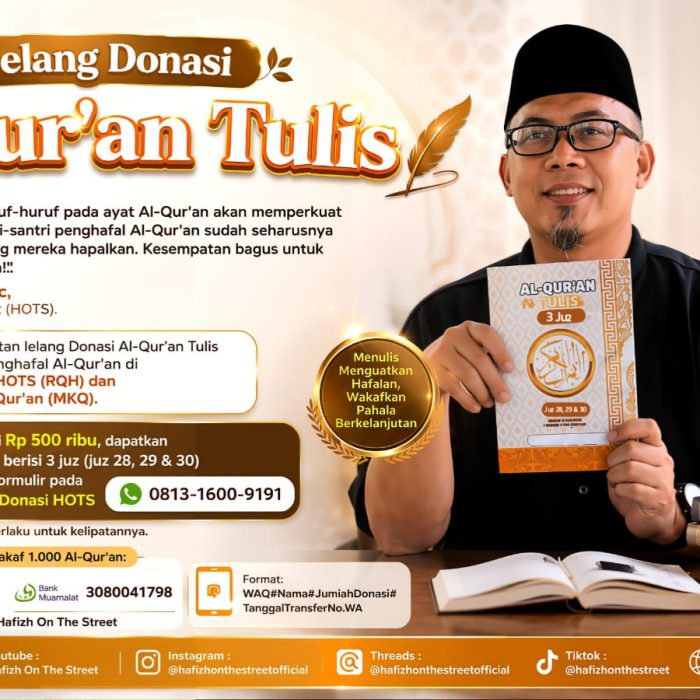 Lelang Donasi Al-Qur’an Tulis