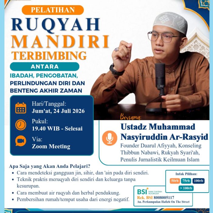 Pelatihan Ruqyah Mandiri Terbimbing