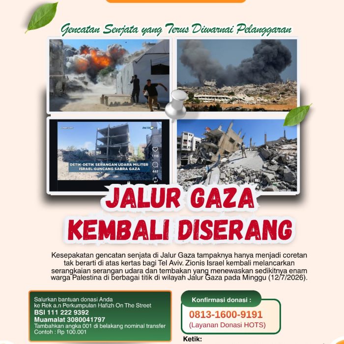 Jalur Gaza Kembali Diserang