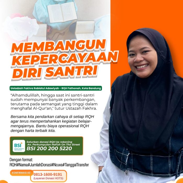 Membangun Kepercayaan Diri Santri