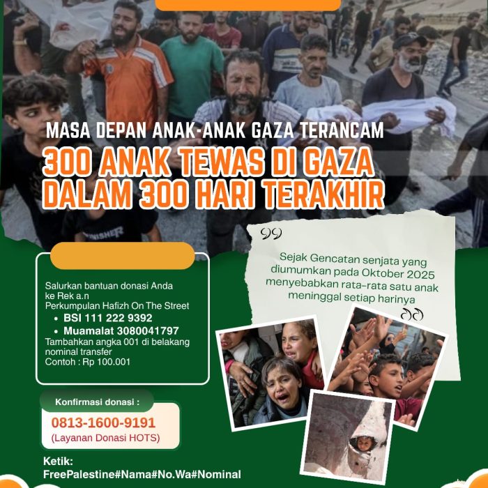 300 Anak Tewas Di Gaza Dalam 300 Hari Terakhir