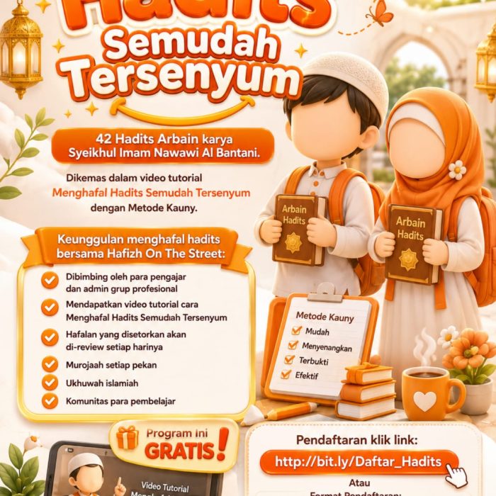 Menghafal Hadits Semudah Tersenyum