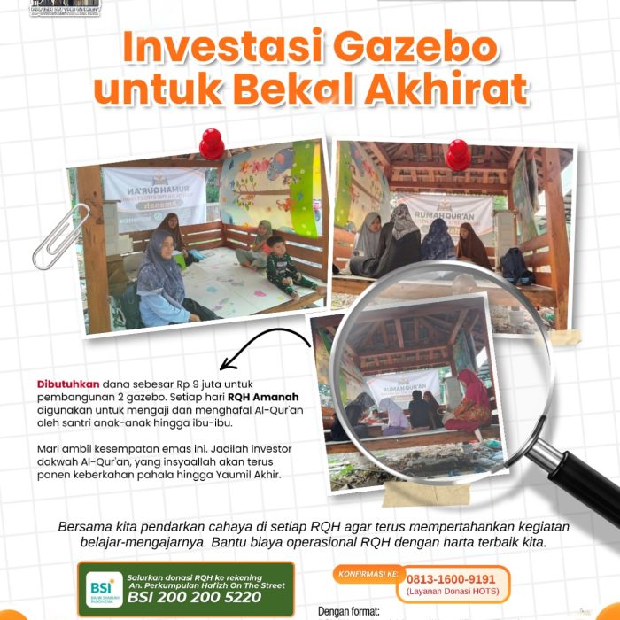 Investasi Gazebo untuk Bekal Akhirat