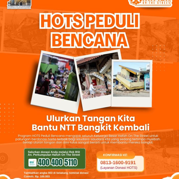 “Ulurkan Tangan Kita Bantu NTT Bangkit Kembali”